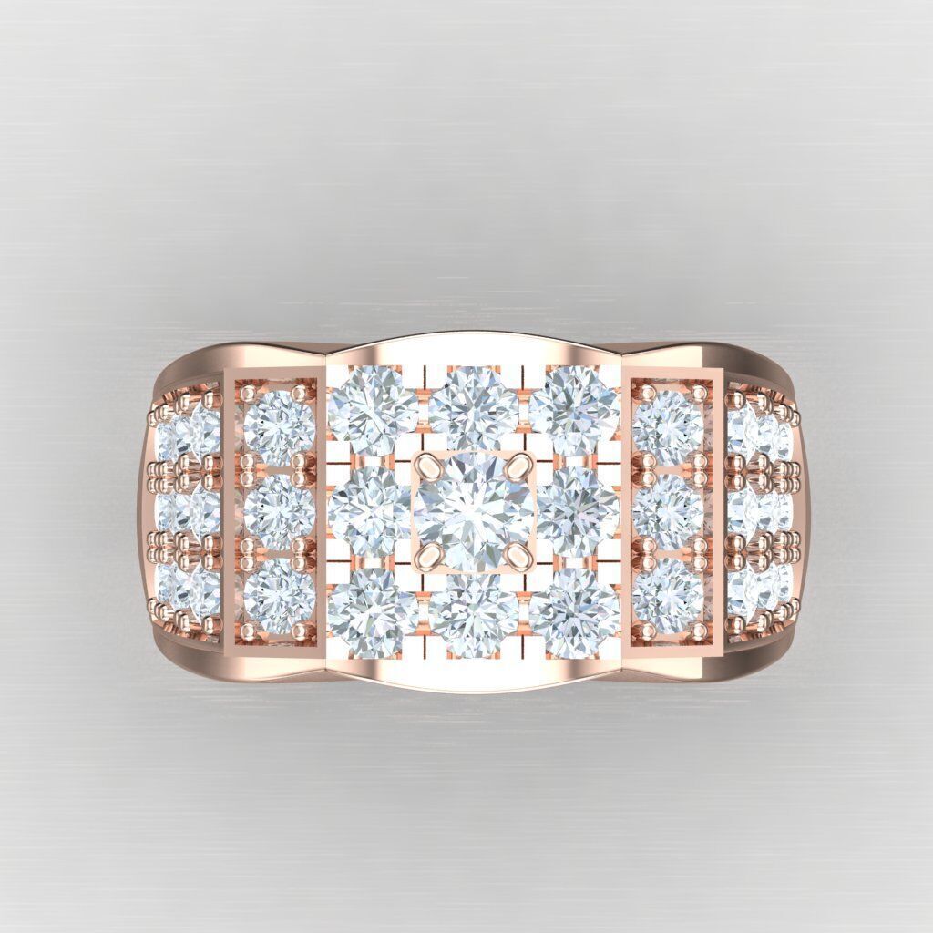 Elite Men Rings Collection 6MR040 3D print model_9