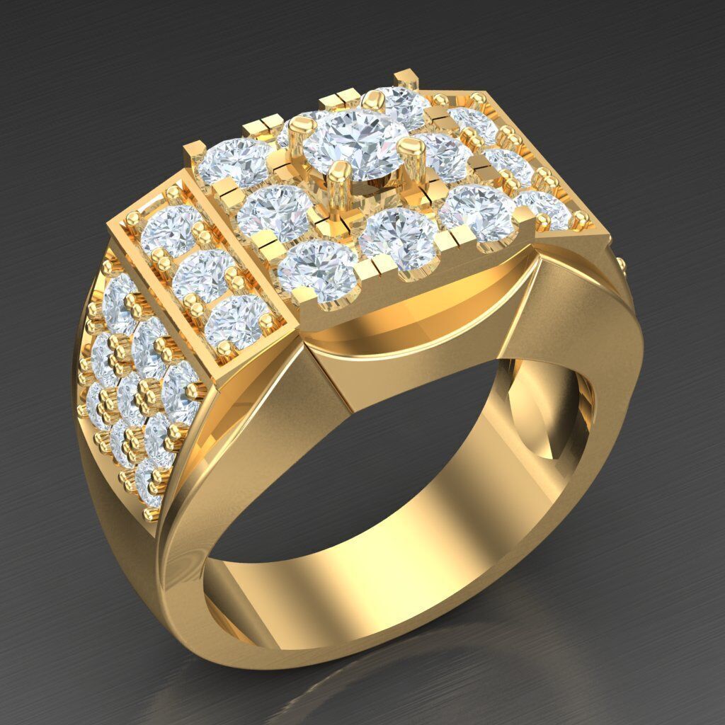 Elite Men Rings Collection 6MR040 3D print model_2
