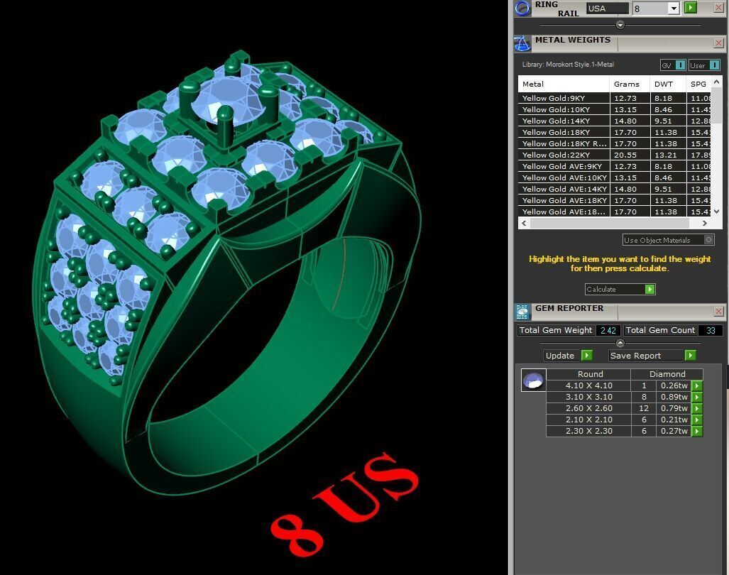 Elite Men Rings Collection 6MR040 3D print model_1