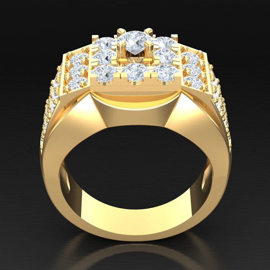 Elite Men Rings Collection 6MR040 3D print model_4