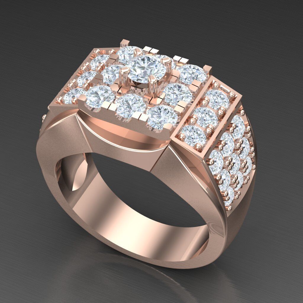 Elite Men Rings Collection 6MR040 3D print model_5