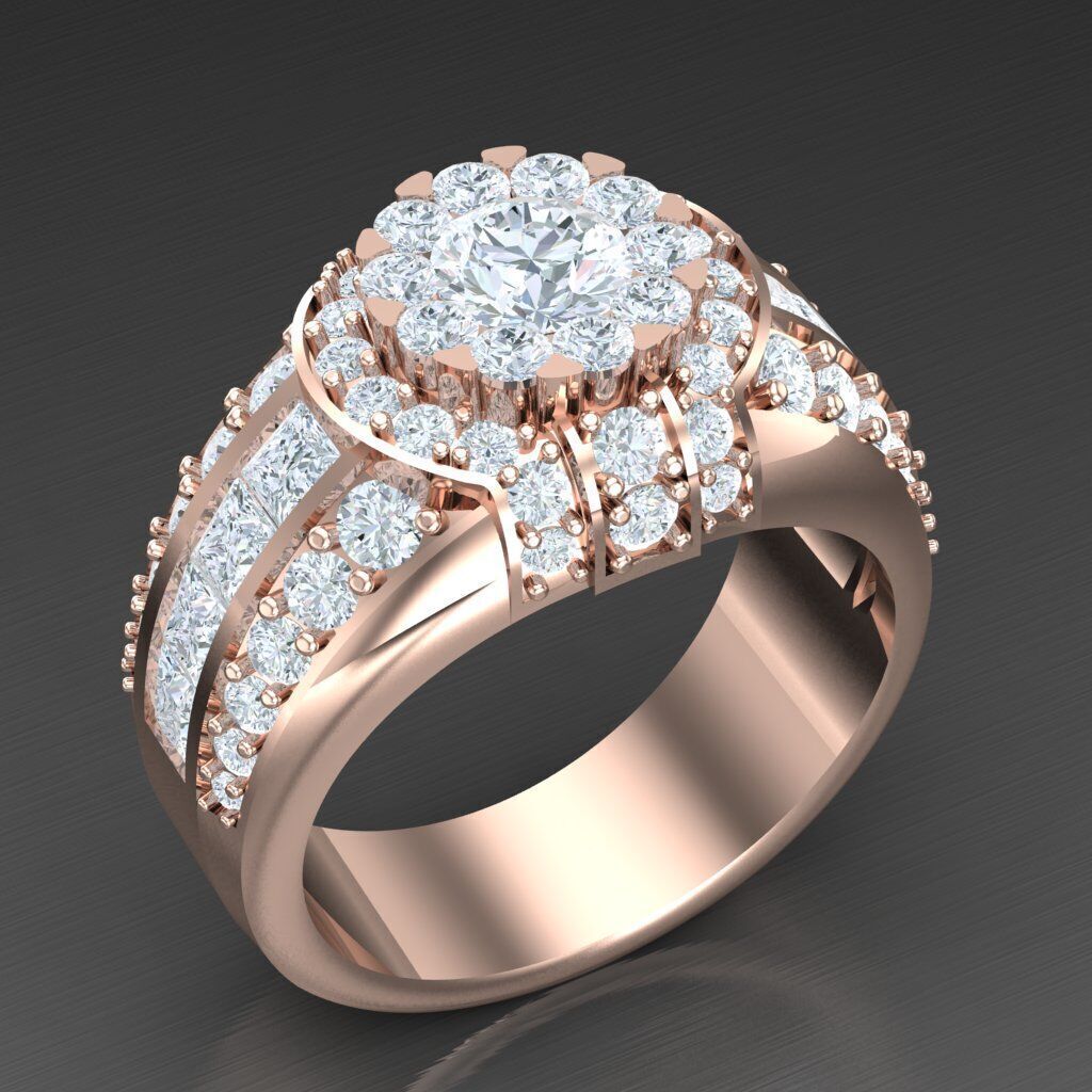 Elite Men Rings Collection 6MR034 3D print model_7