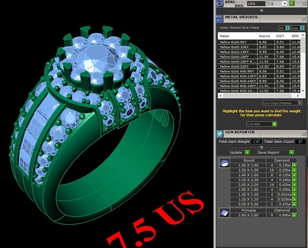 Elite Men Rings Collection 6MR034 3D print model_1