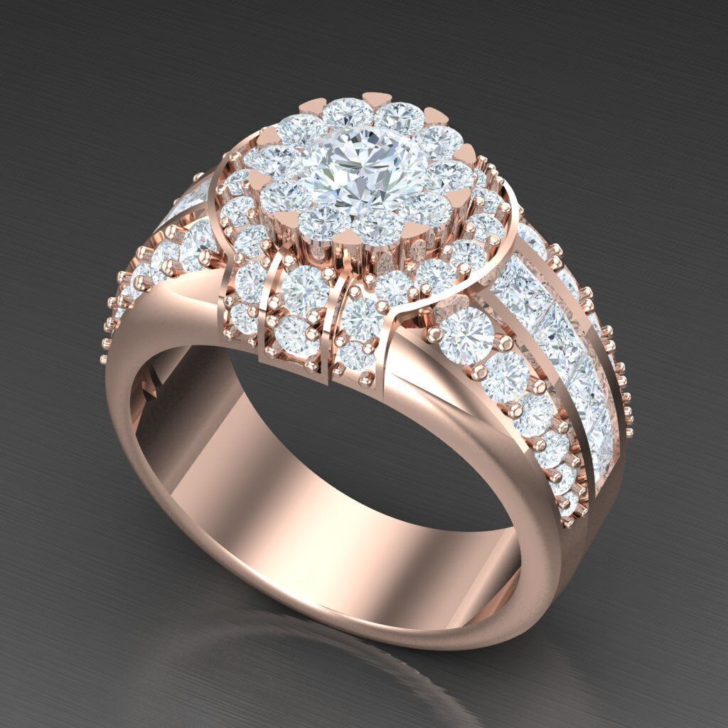 Elite Men Rings Collection 6MR034 3D print model_5