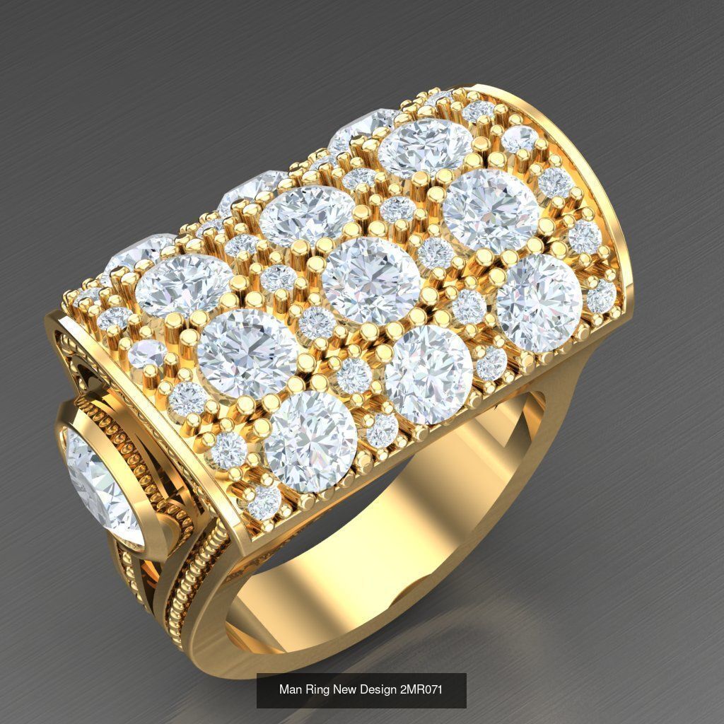 Bulk 100 Men Ring For Sale Discound 2MRXXX 3D Model Collection_36