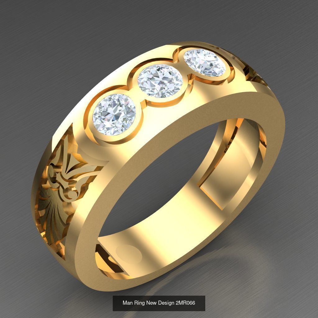 Bulk 100 Men Ring For Sale Discound 2MRXXX 3D Model Collection_41