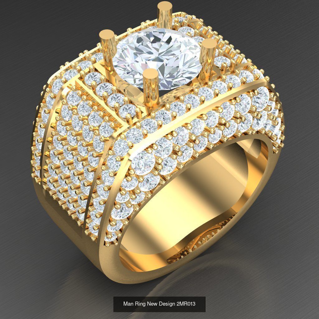 Bulk 100 Men Ring For Sale Discound 2MRXXX 3D Model Collection_94
