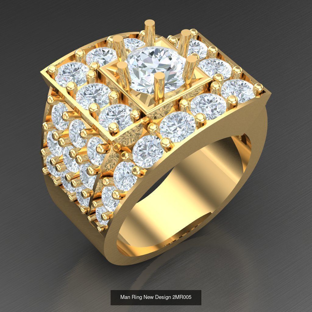 Bulk 100 Men Ring For Sale Discound 2MRXXX 3D Model Collection_102