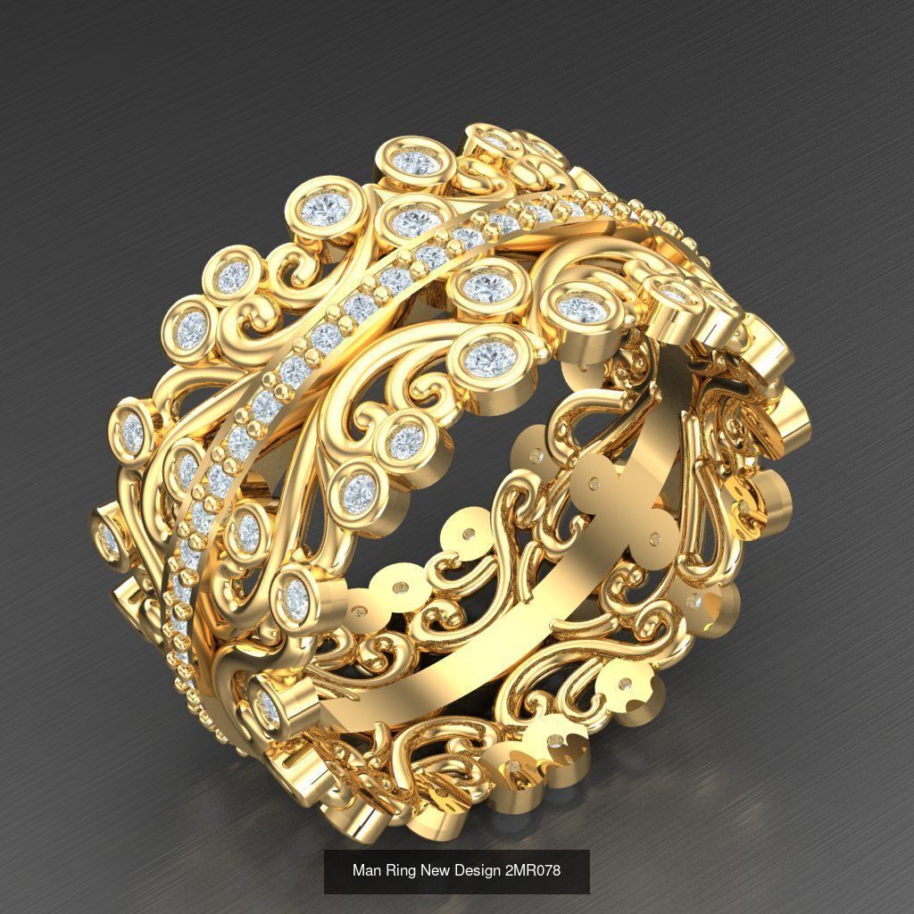 Bulk 100 Men Ring For Sale Discound 2MRXXX 3D Model Collection_29