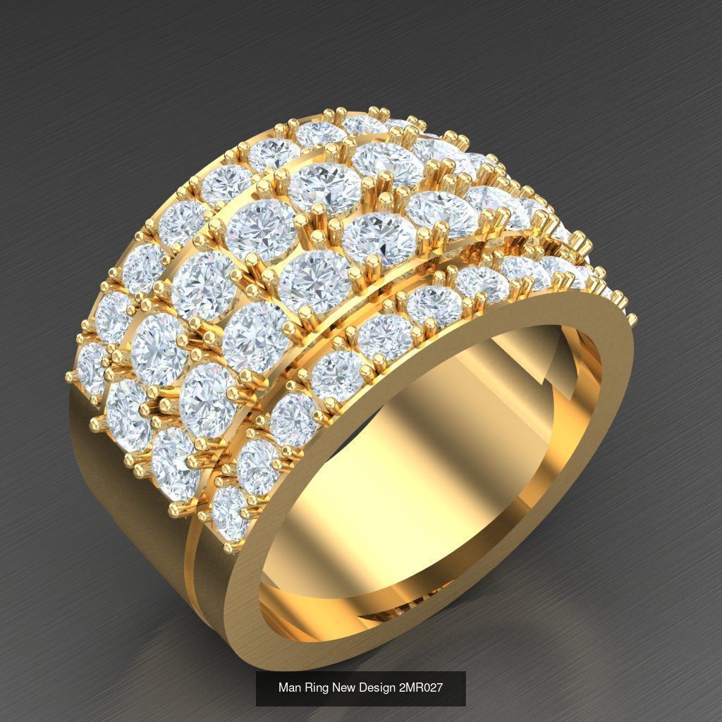 Bulk 100 Men Ring For Sale Discound 2MRXXX 3D Model Collection_80
