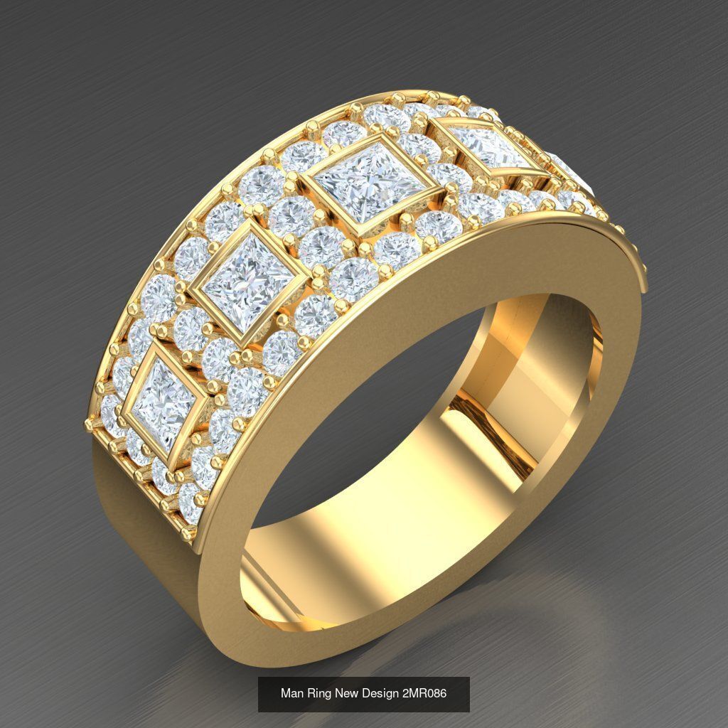 Bulk 100 Men Ring For Sale Discound 2MRXXX 3D Model Collection_21