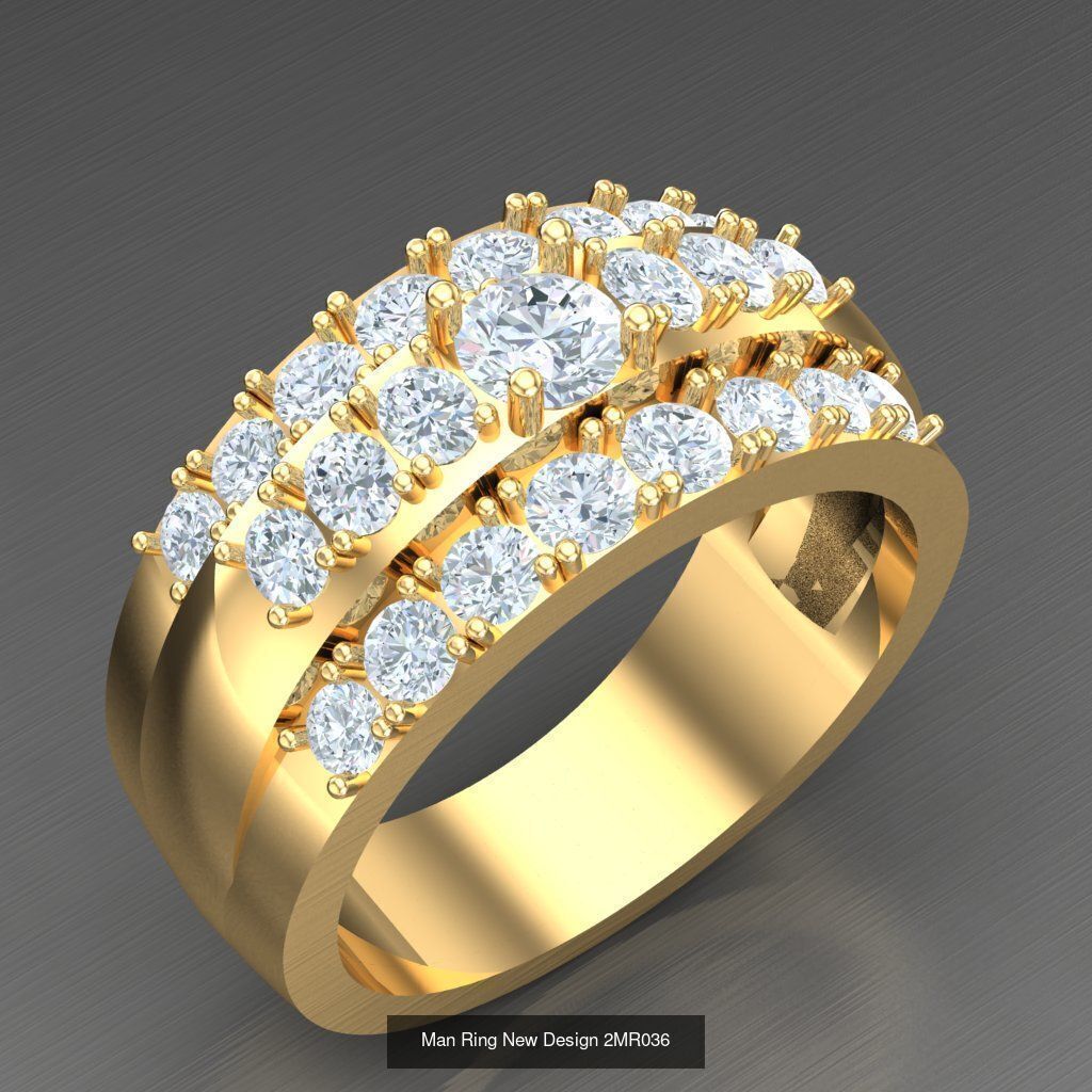 Bulk 100 Men Ring For Sale Discound 2MRXXX 3D Model Collection_71