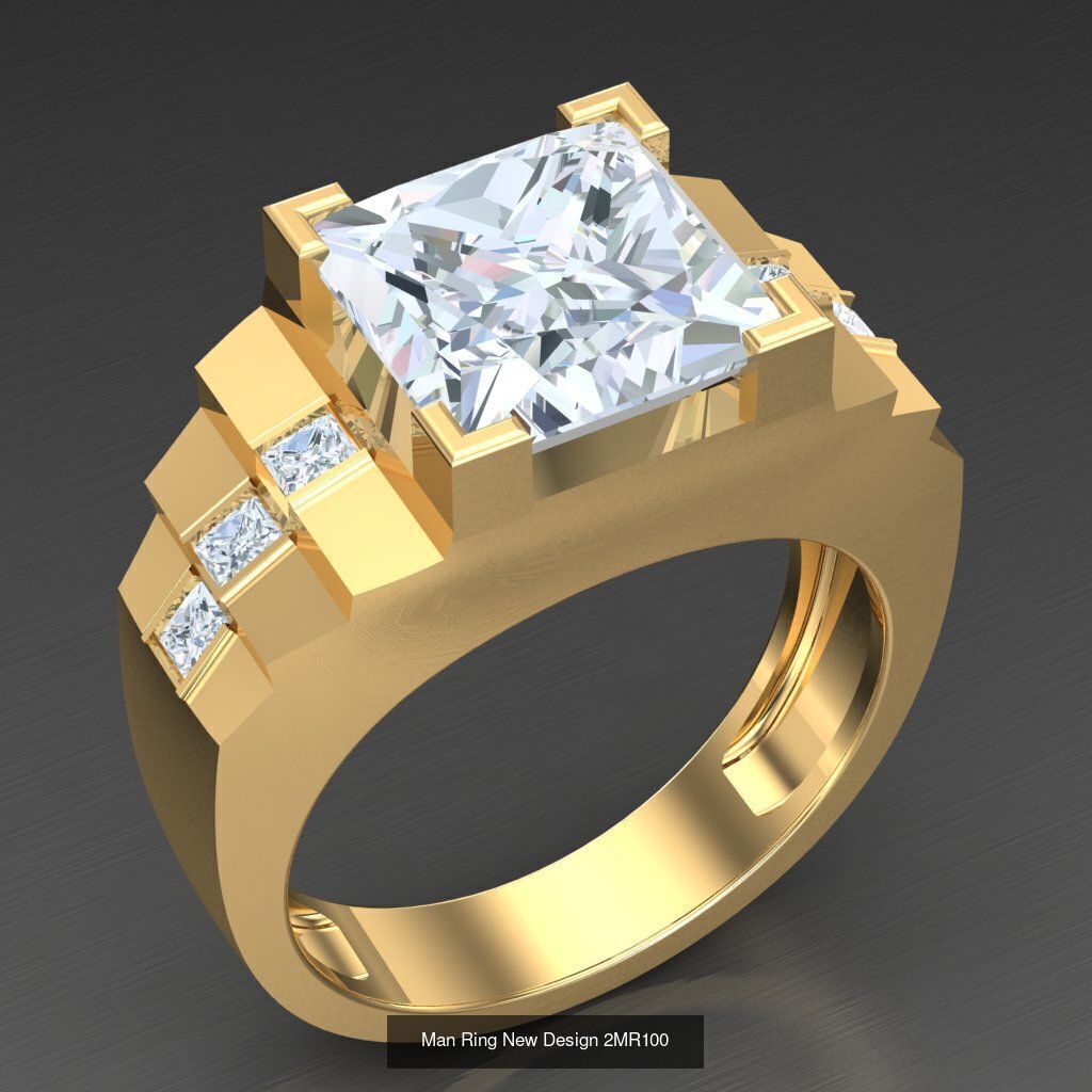 Bulk 100 Men Ring For Sale Discound 2MRXXX 3D Model Collection_7