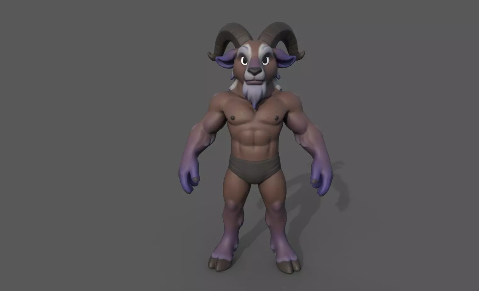 Goat Base body 3D model_0