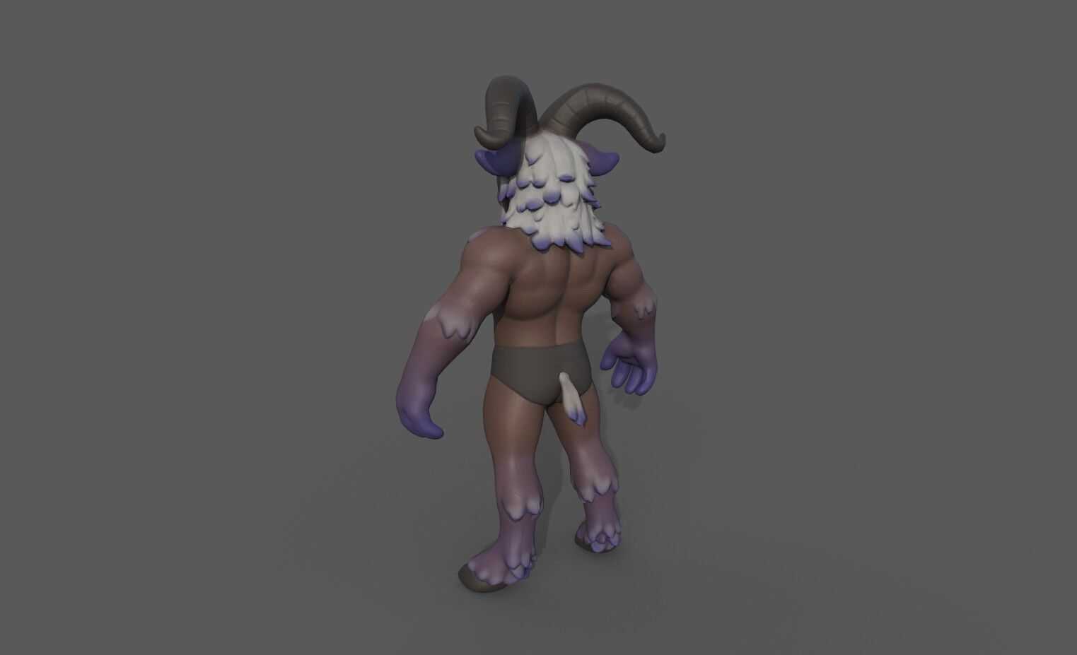 Goat Base body 3D model_2