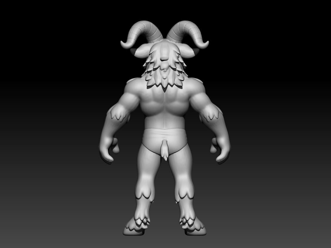 Goat Base body 3D model_9