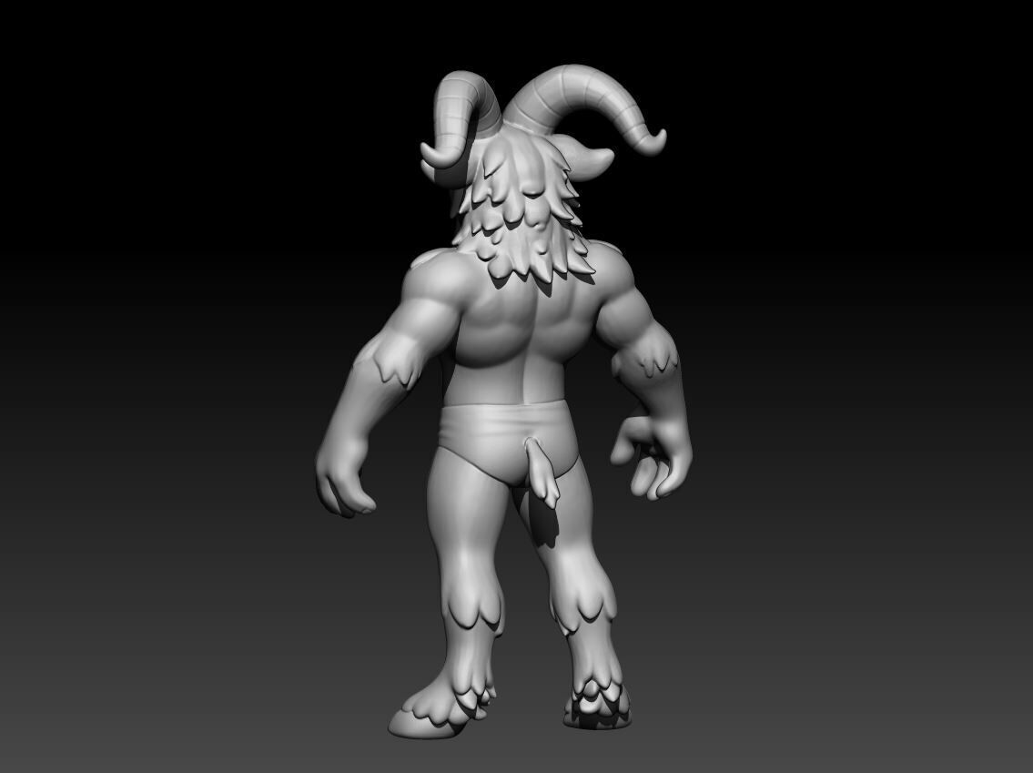 Goat Base body 3D model_8