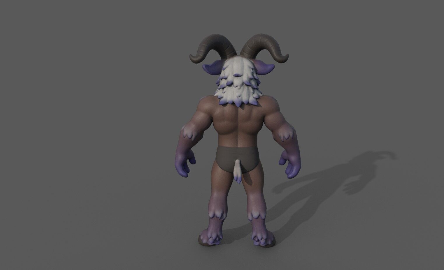 Goat Base body 3D model_3