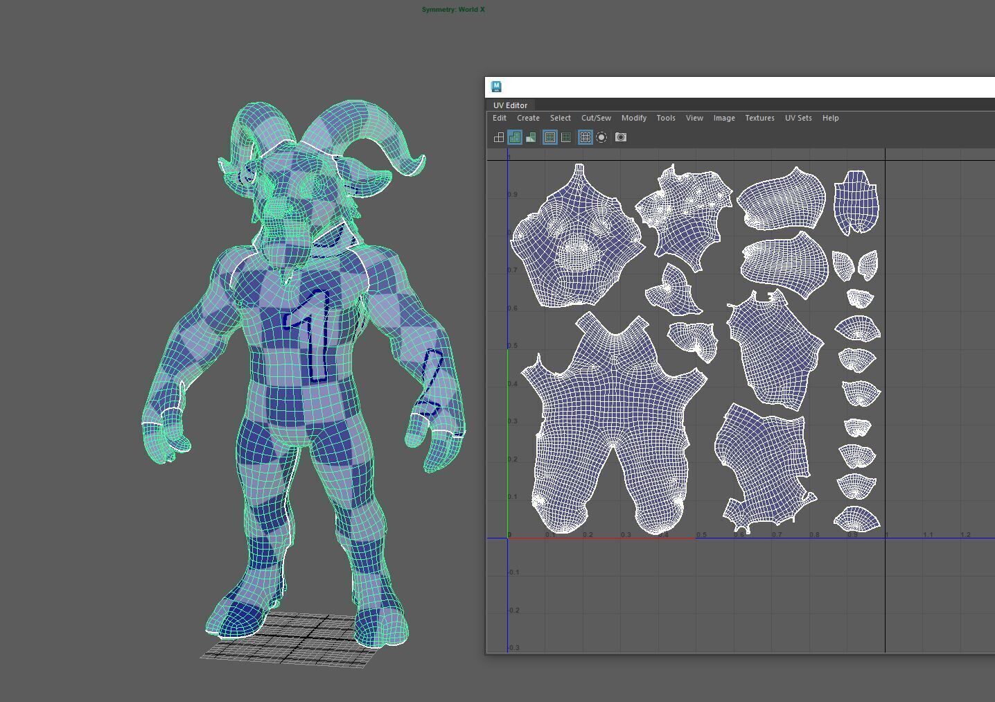 Goat Base body 3D model_5