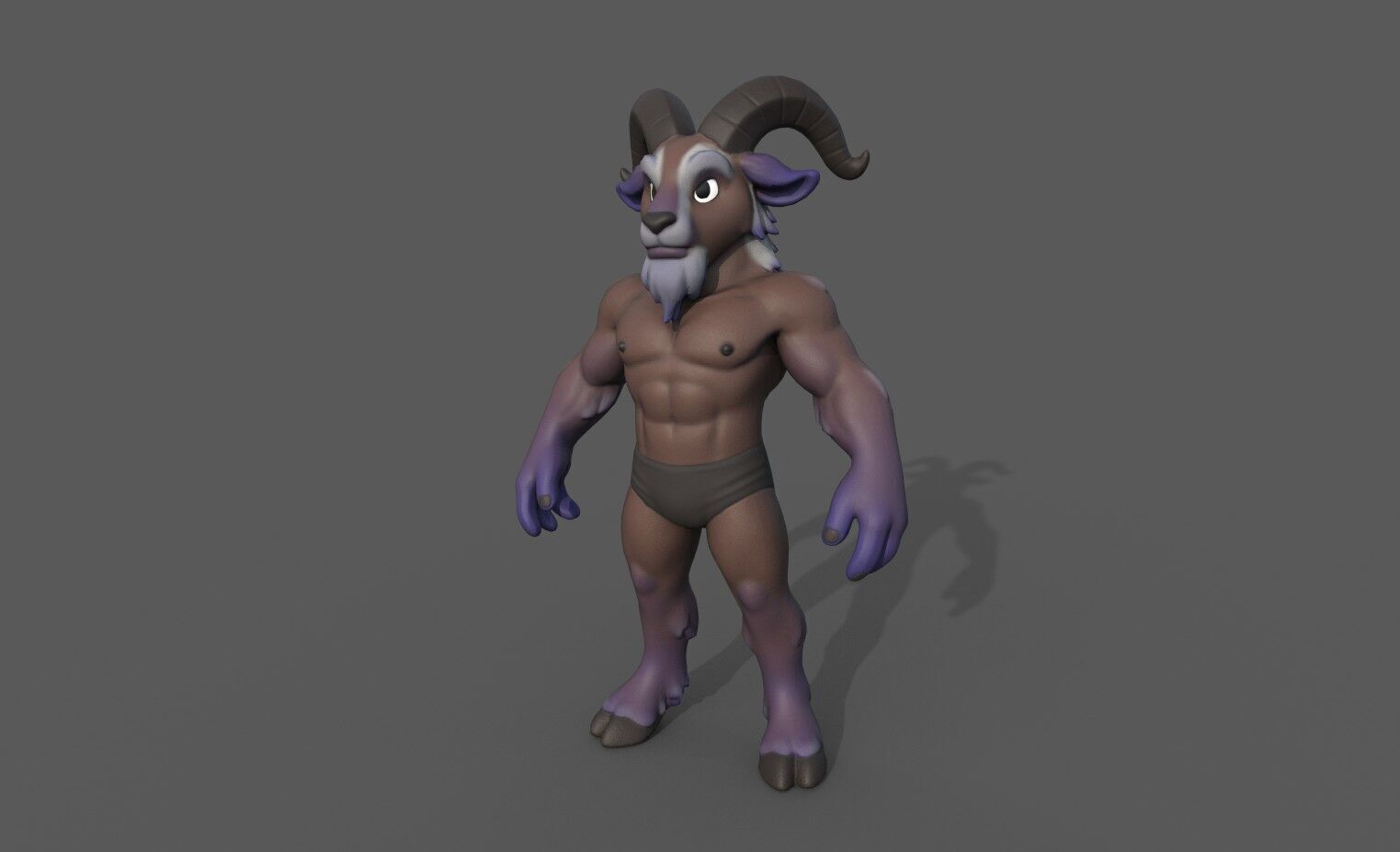 Goat Base body 3D model_1