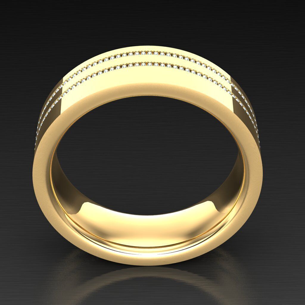 Elite Men Rings Collection 6MR027 3D print model_4