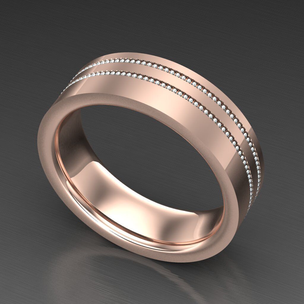 Elite Men Rings Collection 6MR027 3D print model_5