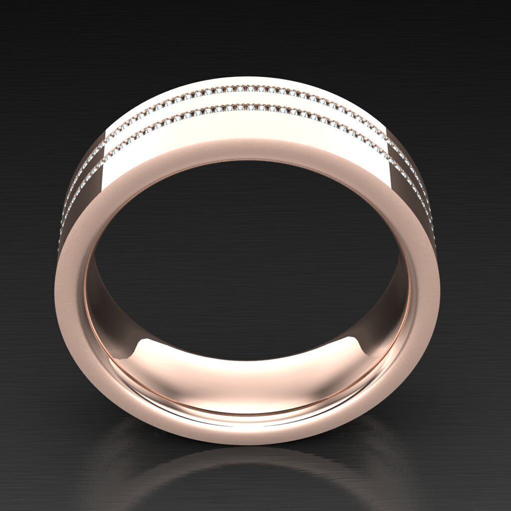 Elite Men Rings Collection 6MR027 3D print model_3