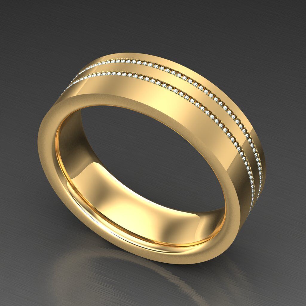 Elite Men Rings Collection 6MR027 3D print model_7
