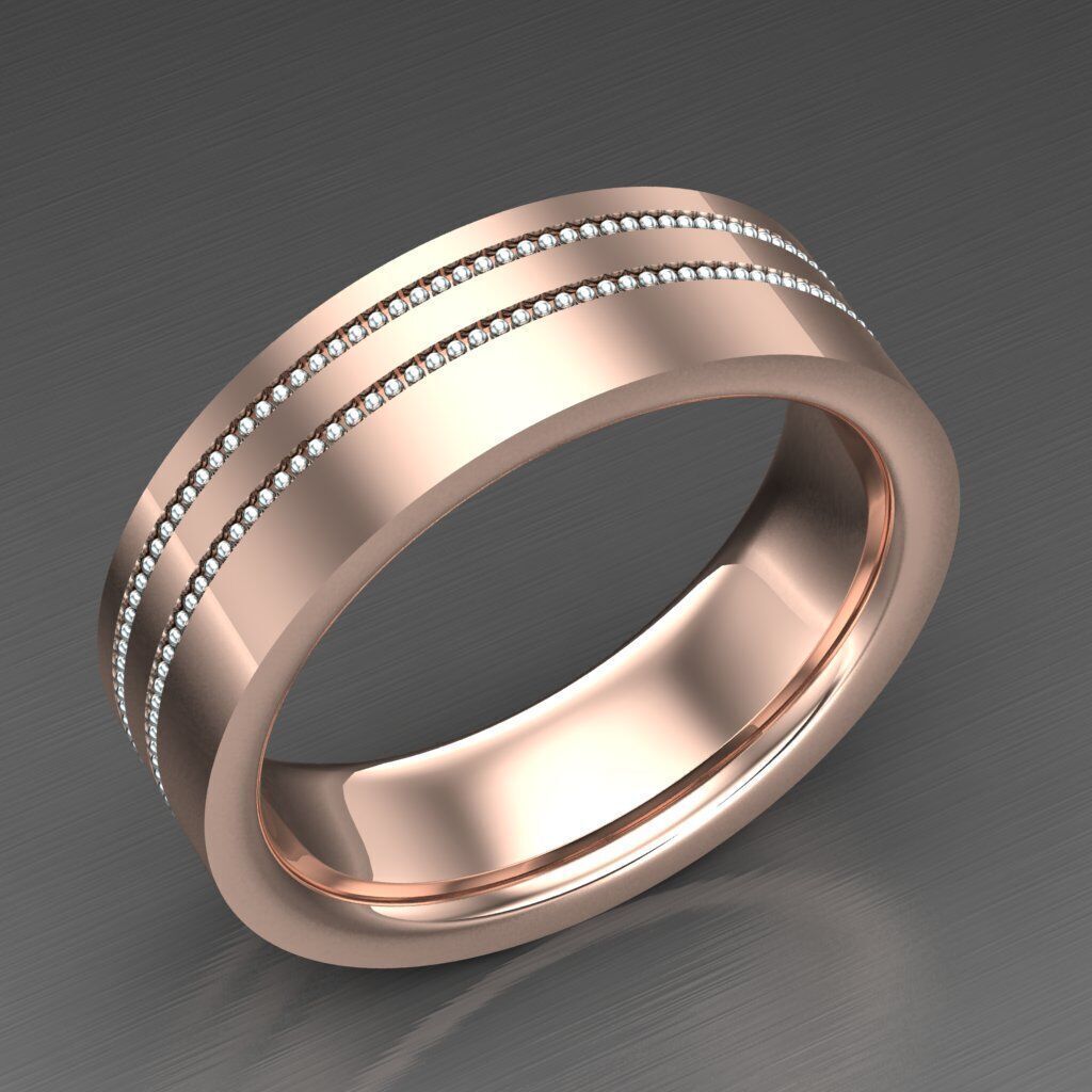 Elite Men Rings Collection 6MR027 3D print model_6