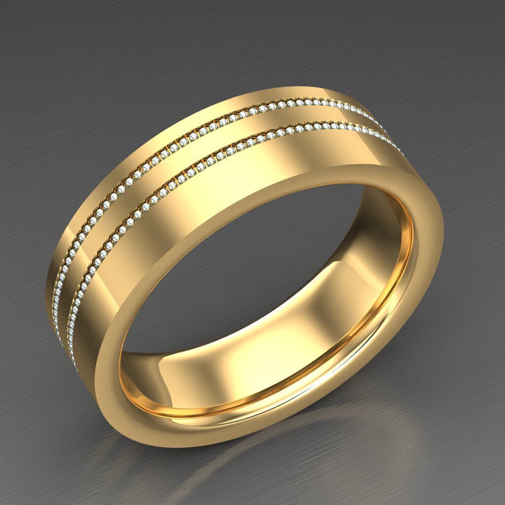 Elite Men Rings Collection 6MR027 3D print model_2