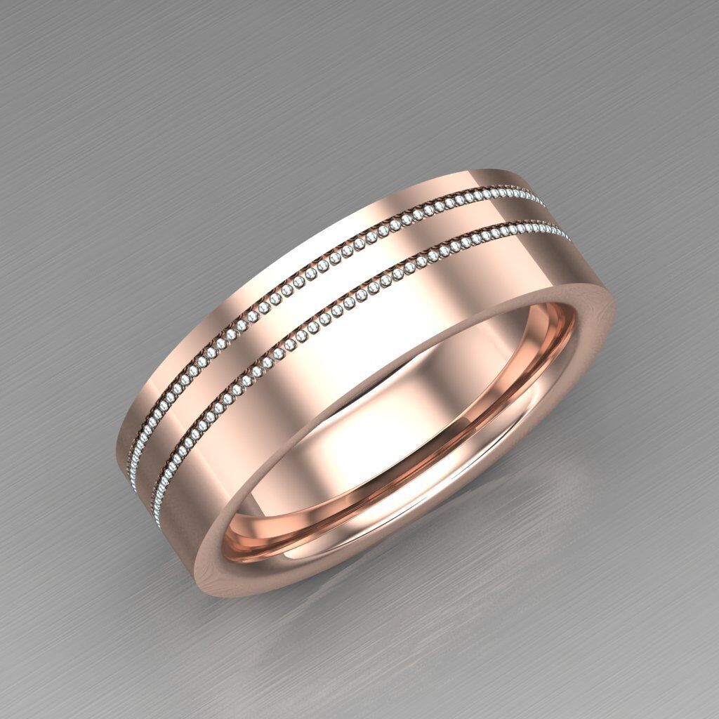 Elite Men Rings Collection 6MR027 3D print model_10