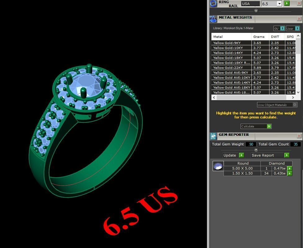 Elite Men Rings Collection 6MR025 3D print model_1