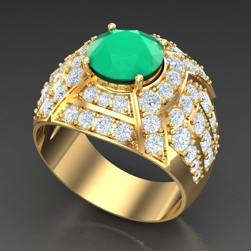 Elite Men Rings Collection 6MR024 3D print model_8