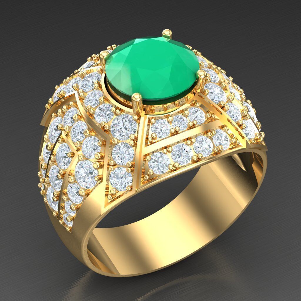 Elite Men Rings Collection 6MR024 3D print model_2