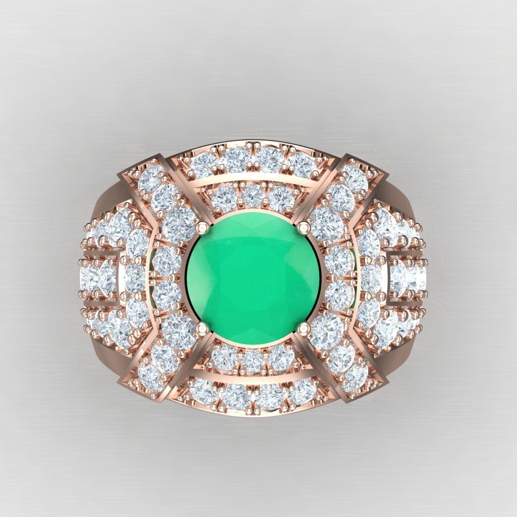 Elite Men Rings Collection 6MR024 3D print model_9