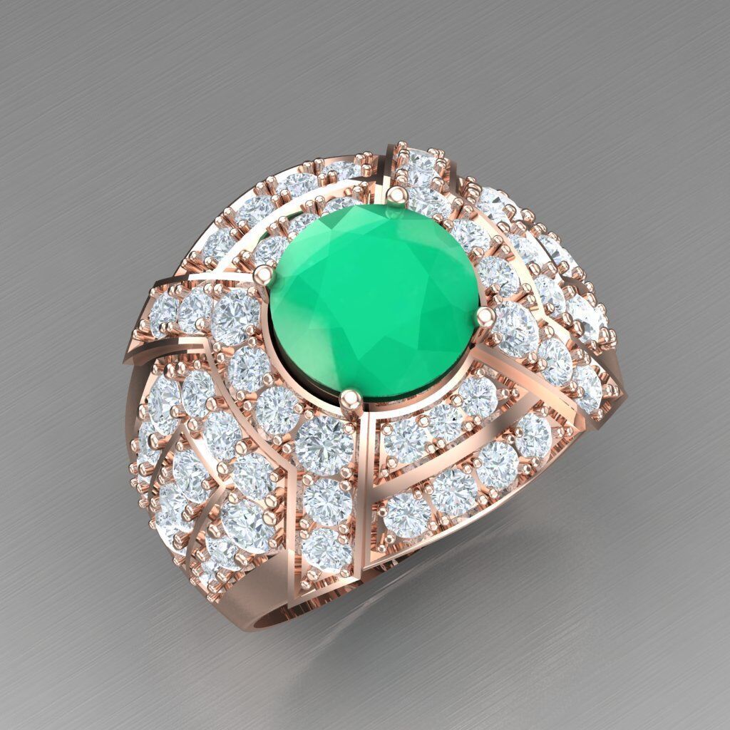 Elite Men Rings Collection 6MR024 3D print model_11