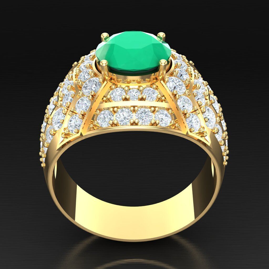 Elite Men Rings Collection 6MR024 3D print model_4