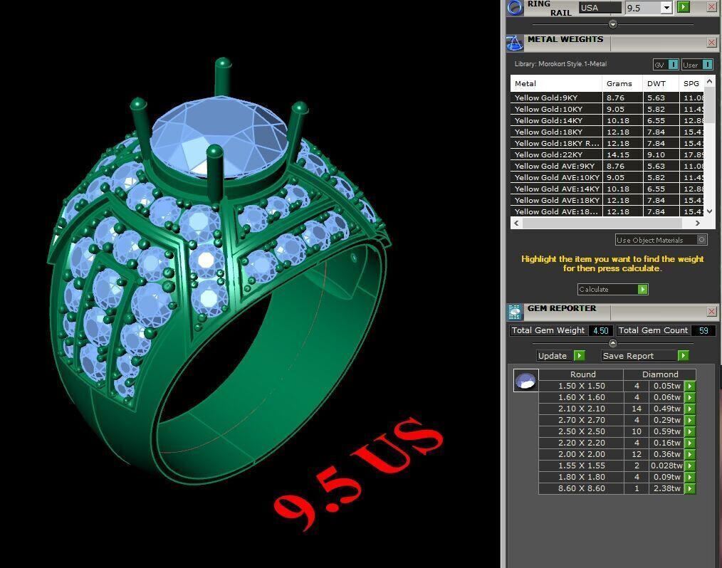 Elite Men Rings Collection 6MR024 3D print model_1