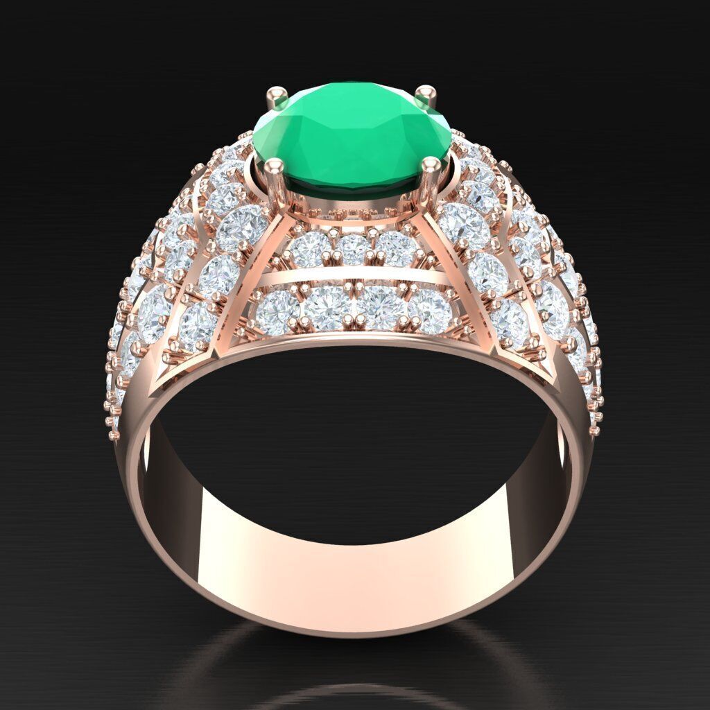 Elite Men Rings Collection 6MR024 3D print model_3