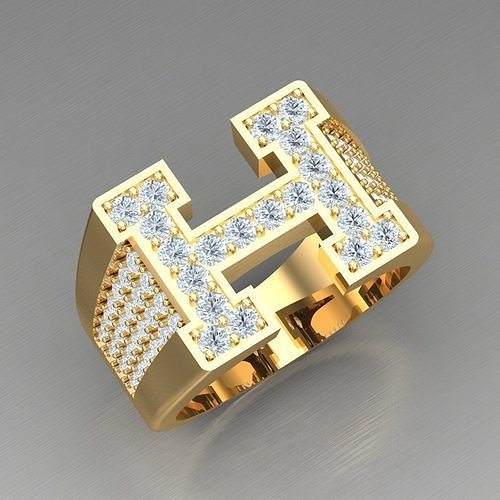 Elite Men Rings Collection 6MR021 3D print model