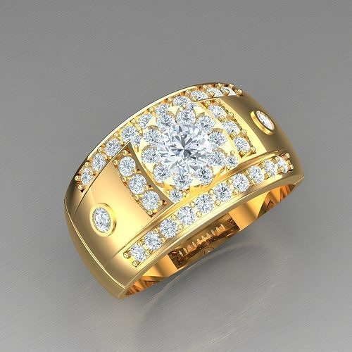 Elite Men Rings Collection 6MR018 3D print model