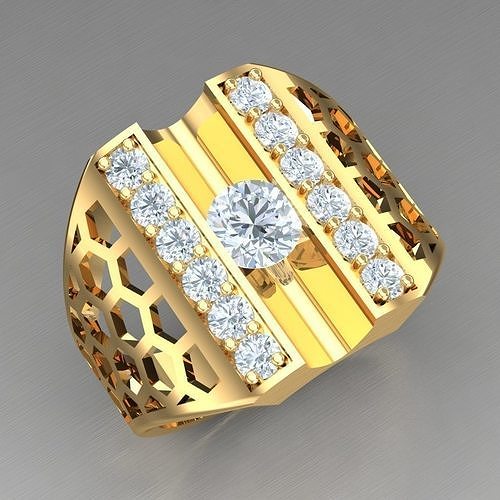 Elite Men Rings Collection 6MR010 3D print model