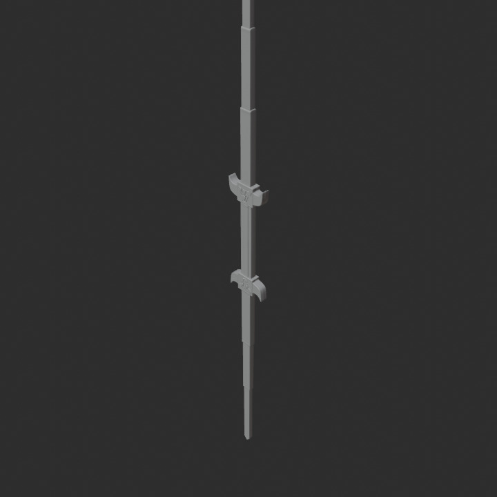 Liveman Bison Rod 3D print model_4