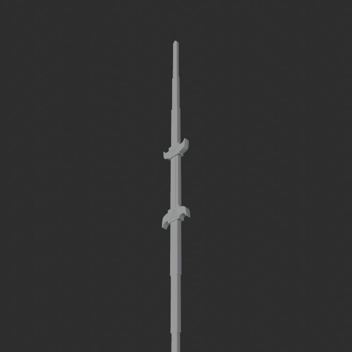 Liveman Bison Rod 3D print model_3