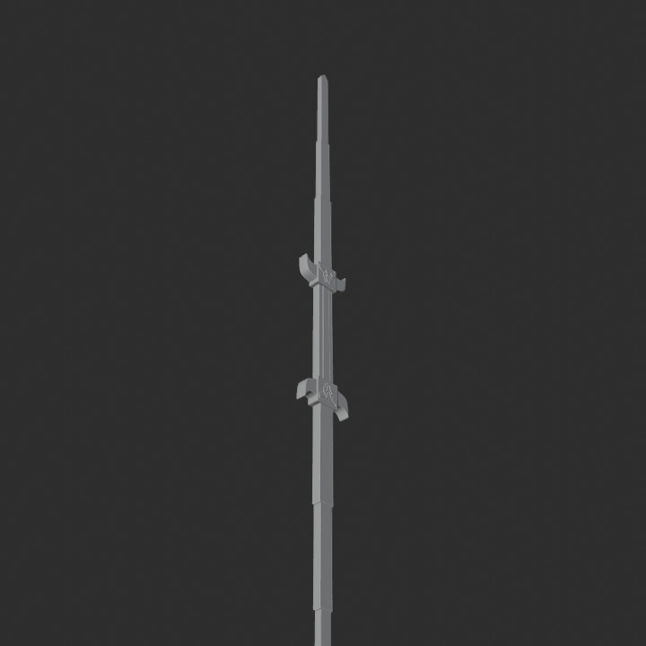 Liveman Bison Rod 3D print model_7