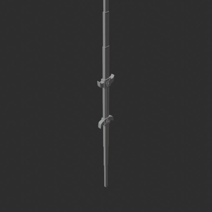 Liveman Bison Rod 3D print model_8