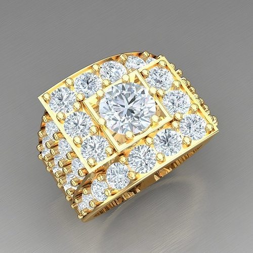 Elite Men Rings Collection 6MR001 3D print model