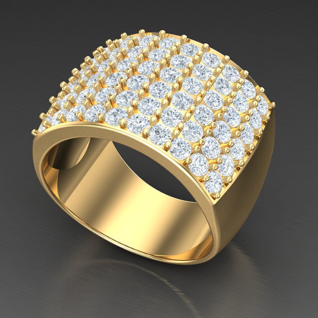 Elite Men Rings Collection 5MR098 3D print model_8