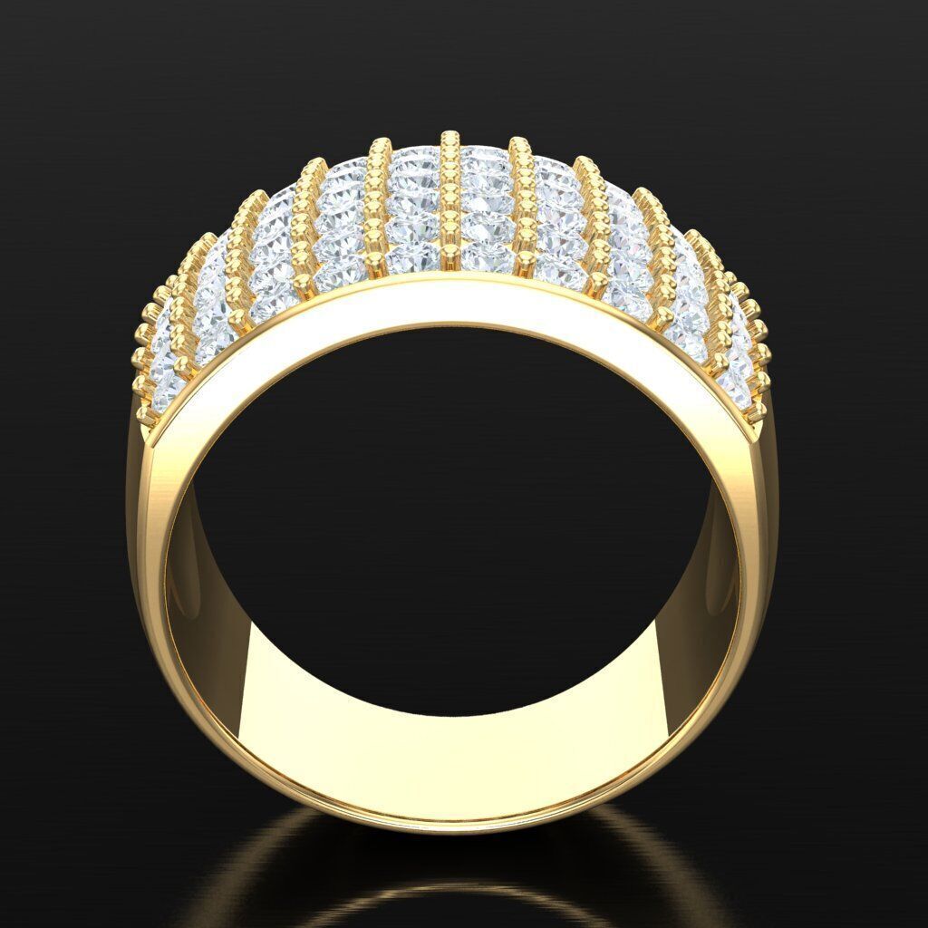 Elite Men Rings Collection 5MR098 3D print model_4
