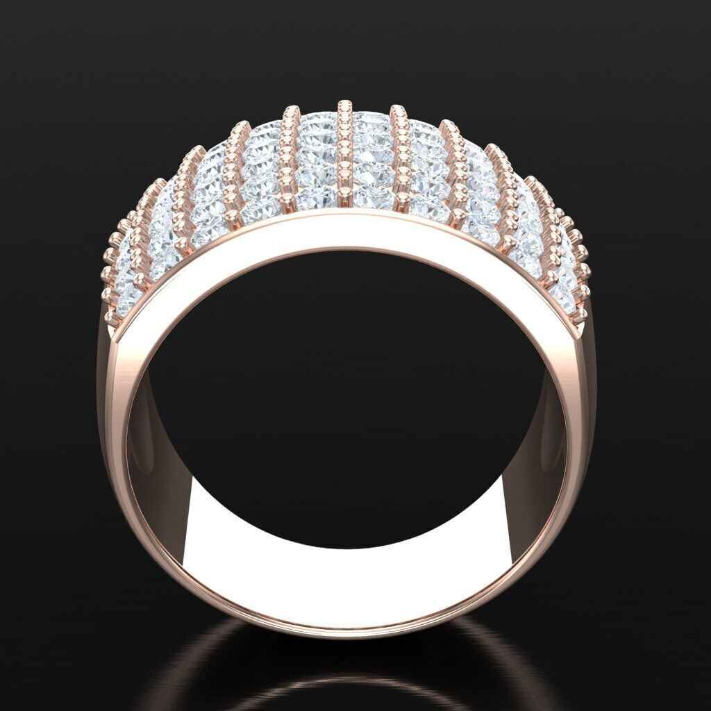Elite Men Rings Collection 5MR098 3D print model_3